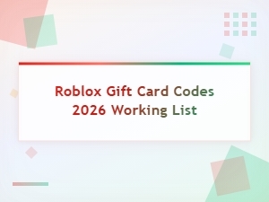 Roblox Gift Card Codes 2026 Working List - Free Robux Redeem Codes